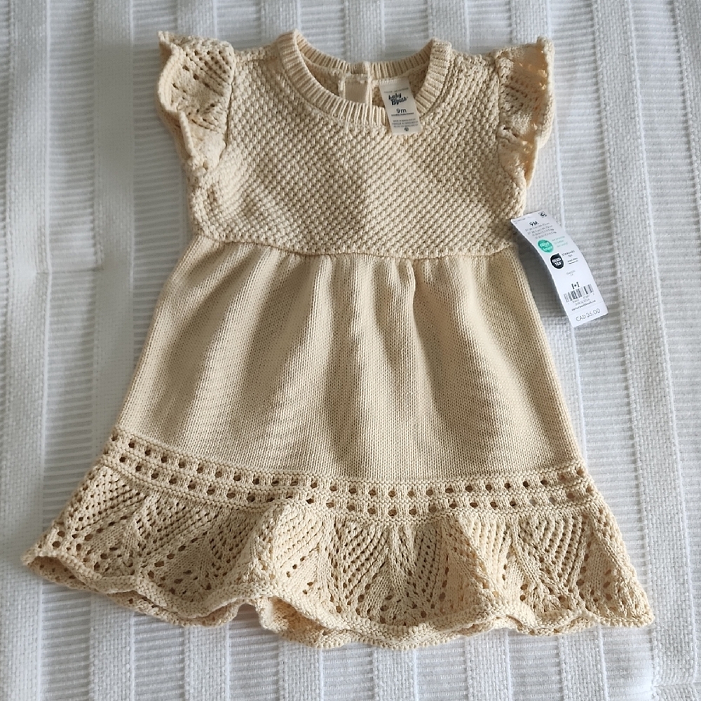 Baby B'Gosh Cream Knit Dress
